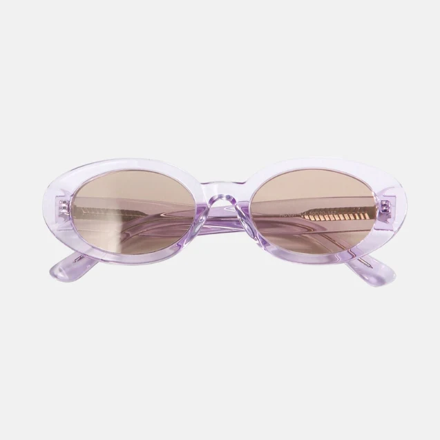 Chic Lavender Oval Sunglasses