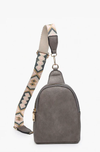 Trendy Faux Leather Sling Bag