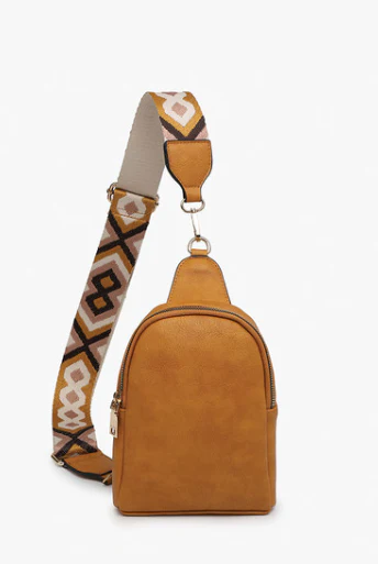 Trendy Faux Leather Sling Bag