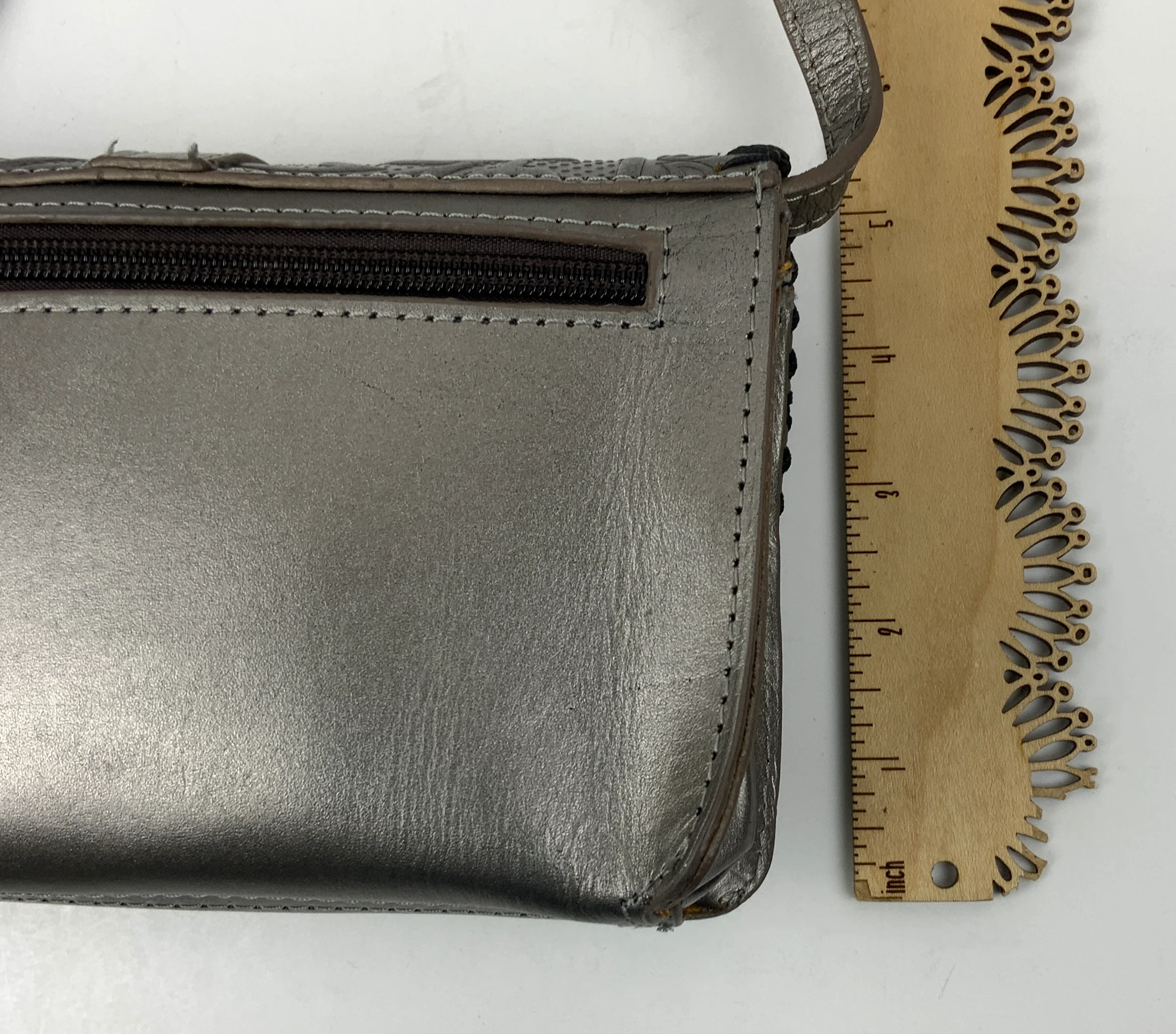 Elegant Embossed Shoulder Bag