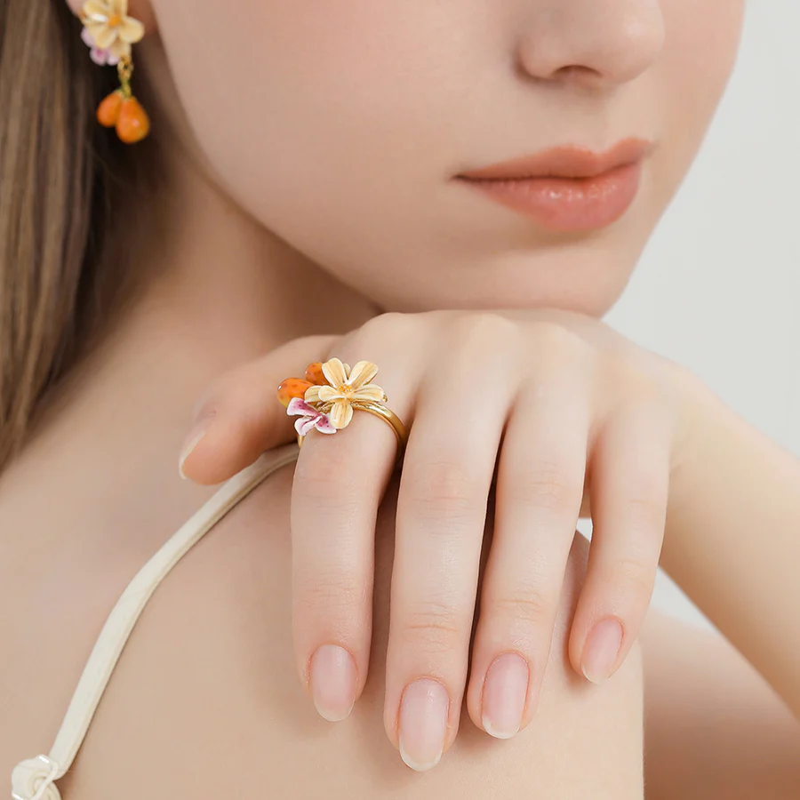 Blossom Charm Resin Ring