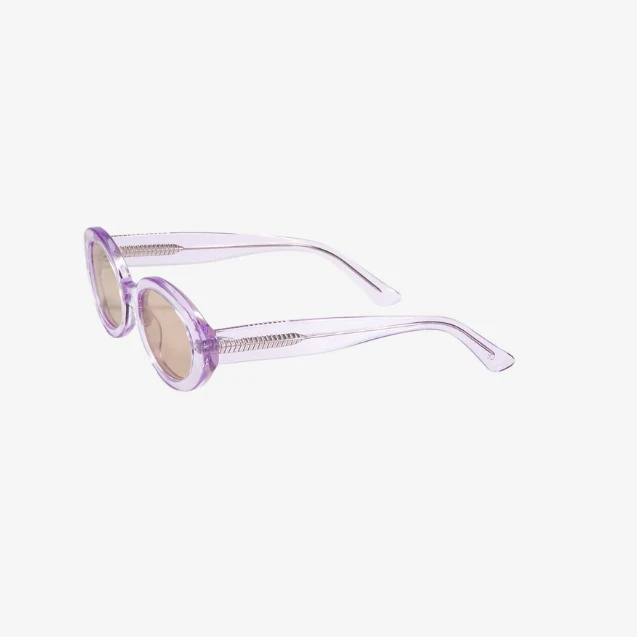 Chic Lavender Oval Sunglasses