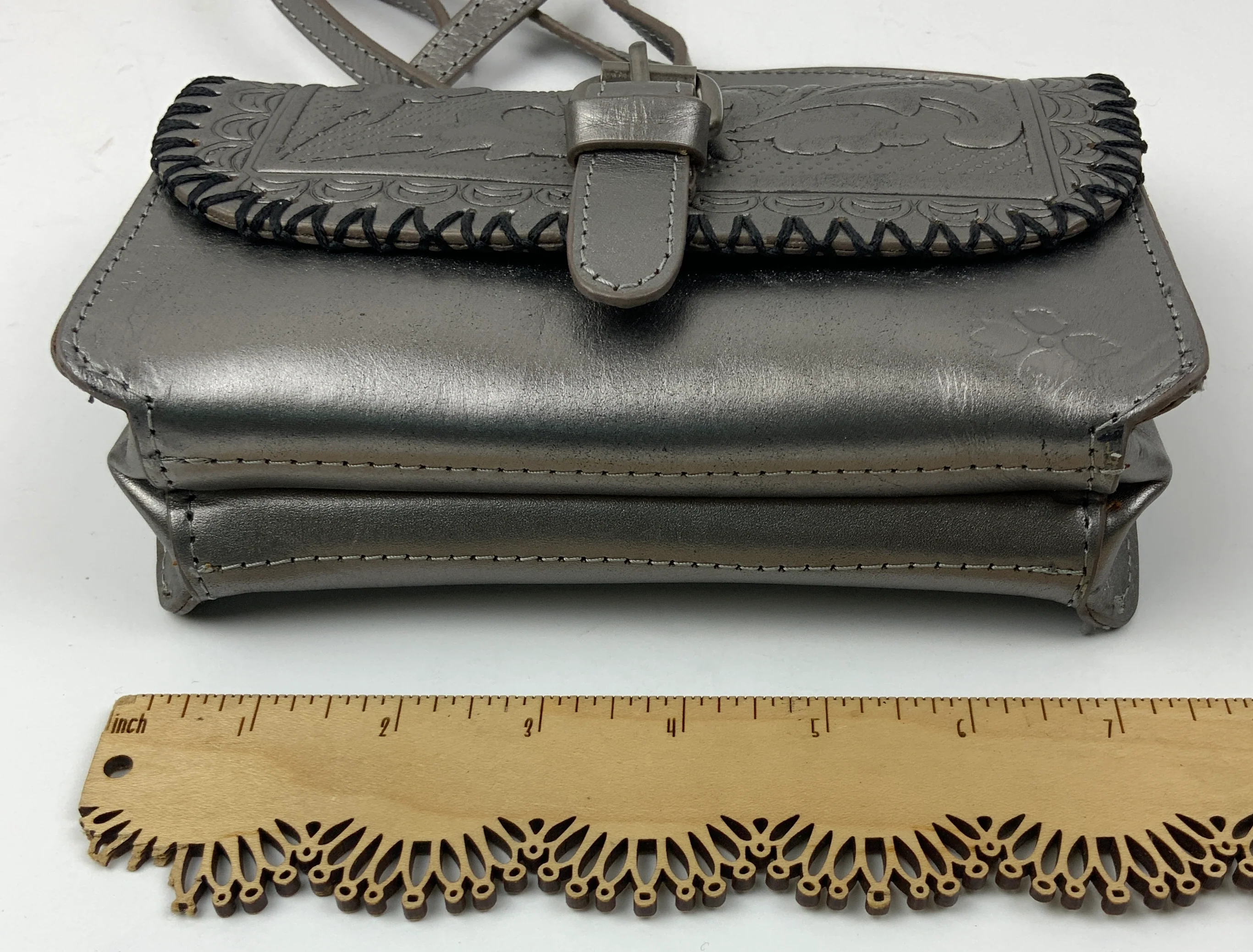 Elegant Embossed Shoulder Bag