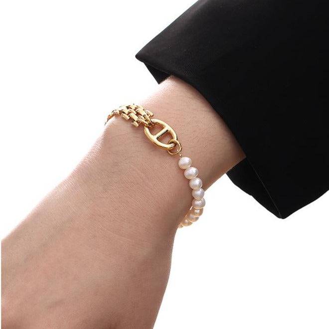 Elegant Beaded Chain Bracelet