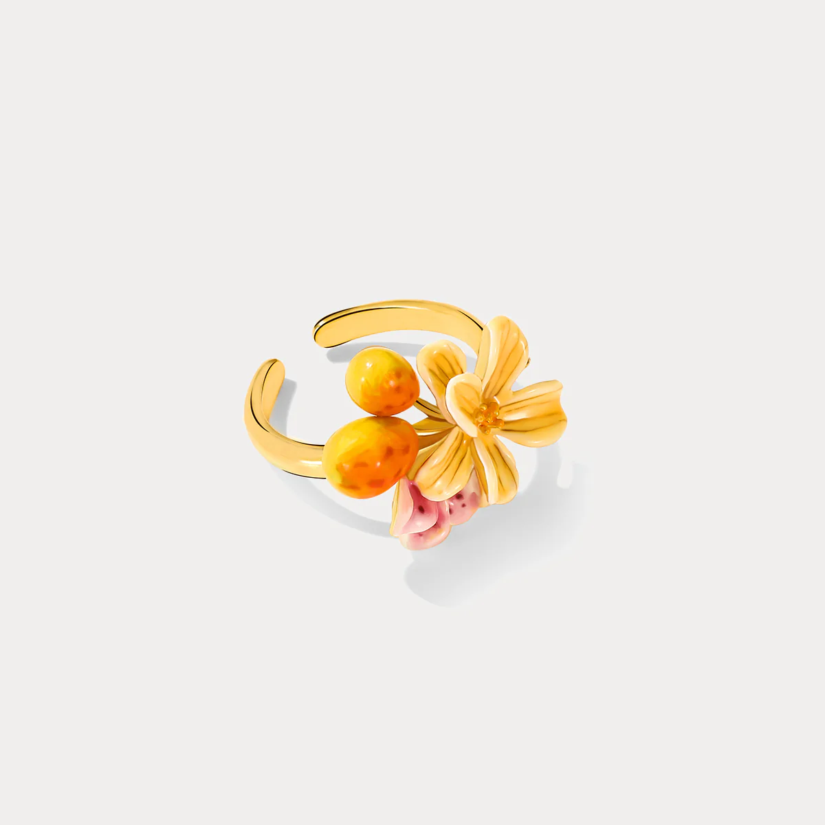 Blossom Charm Resin Ring