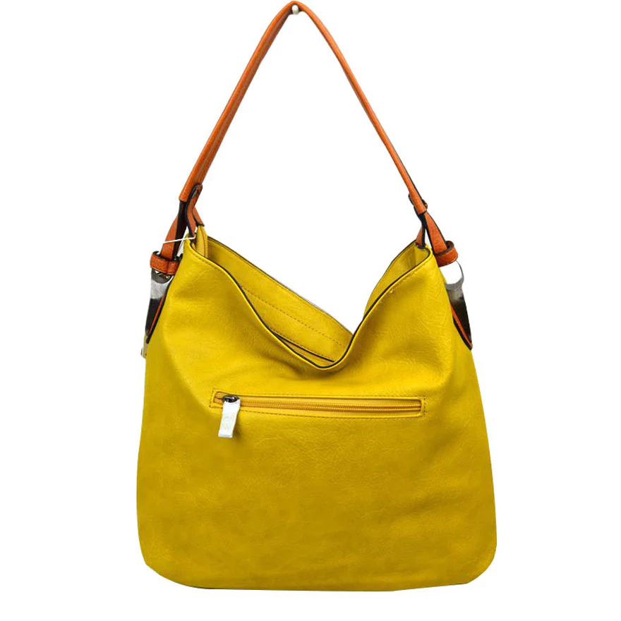 Stylish Faux Leather Tote Bag