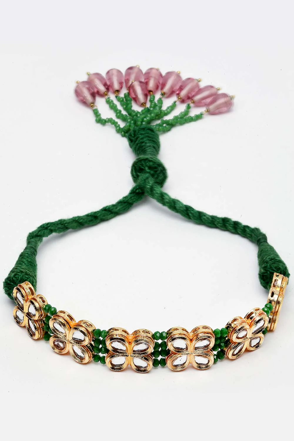 Elegant Floral Beaded Bracelet