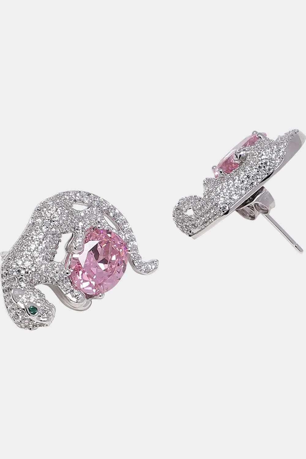 Elegant Panther Claw Crystal Earrings