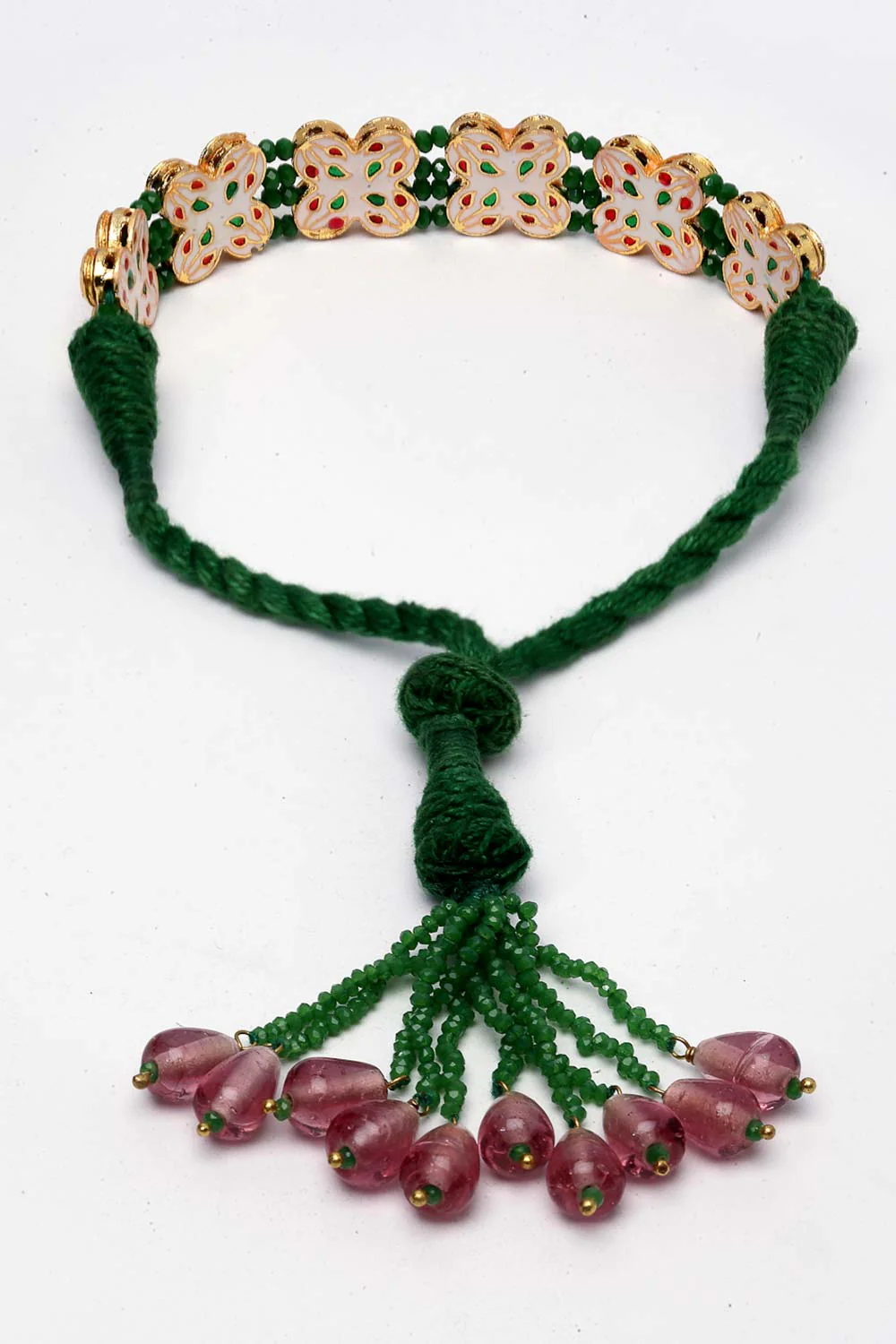 Elegant Floral Beaded Bracelet