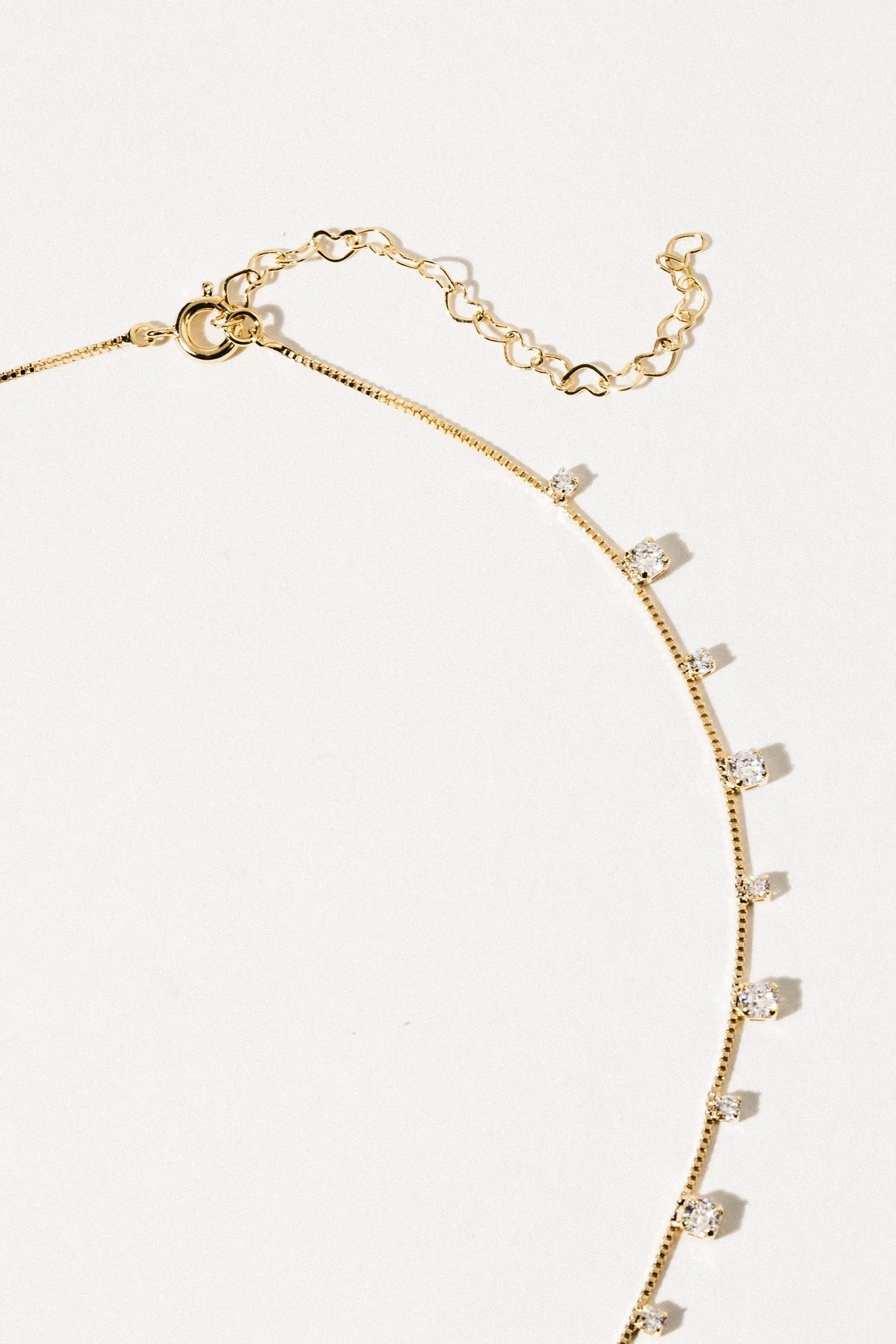 Elegant Crystal-Drop Choker Necklace